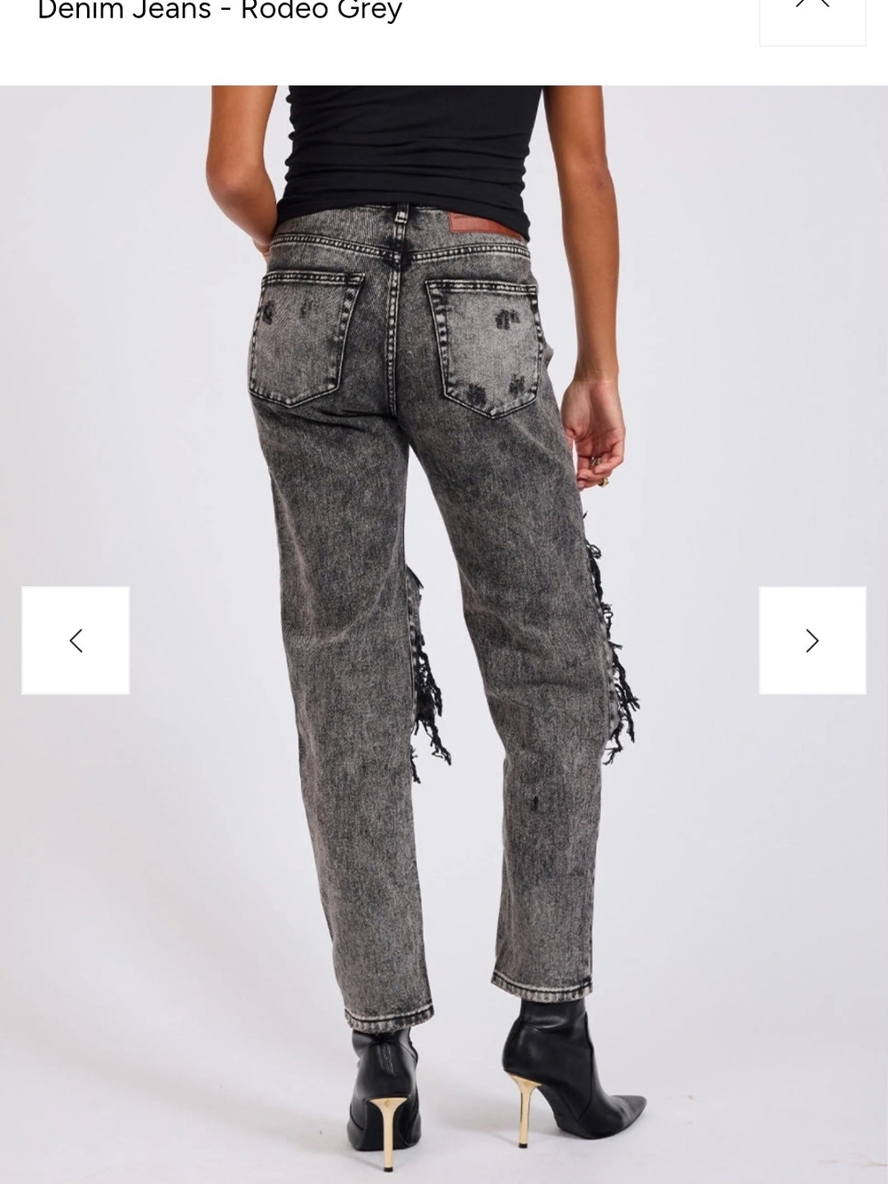 One Teaspoon Rodeo Grey Skinny Jeans
